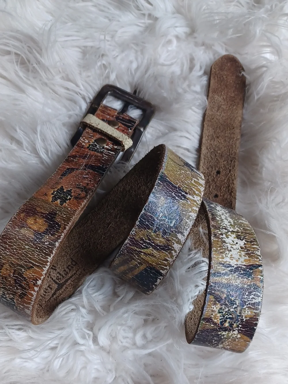 Vintage Leather Island Designed By Bill Lavin Belt